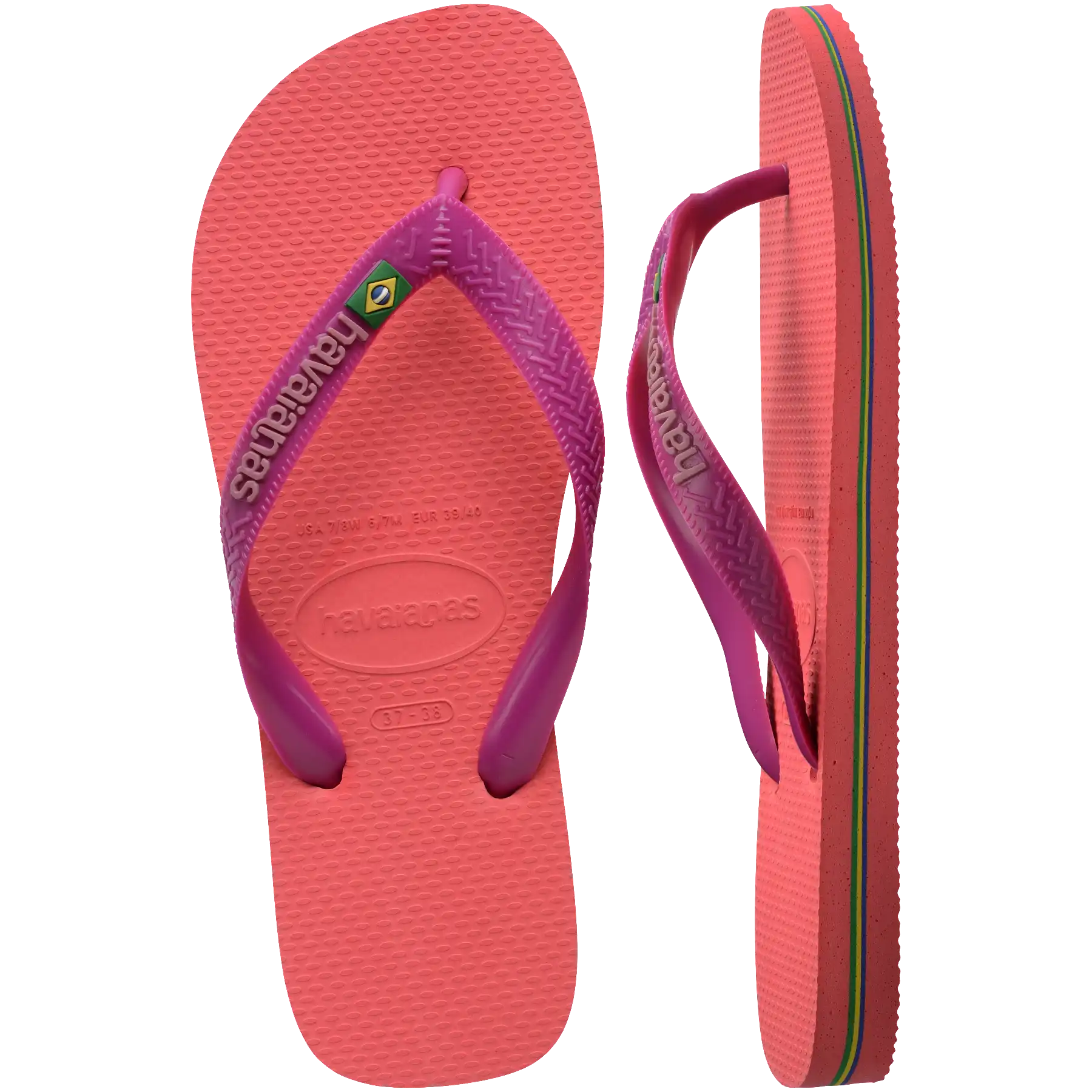 Women's Brazil Logo Flip Flops
