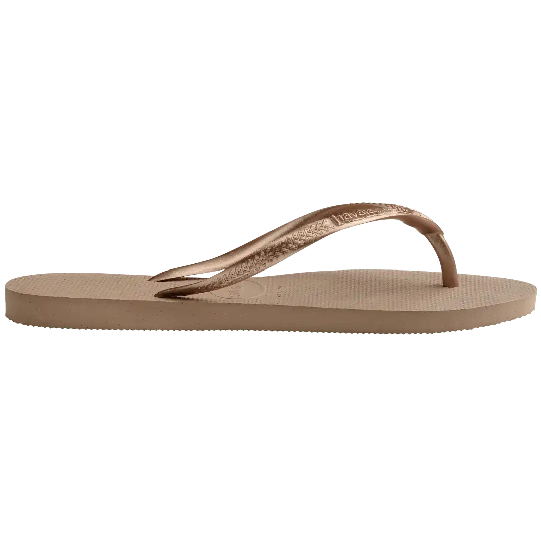 Women's Slim Crystal Flip Flops