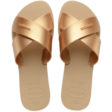 Women's Aqua Metallic Sandals