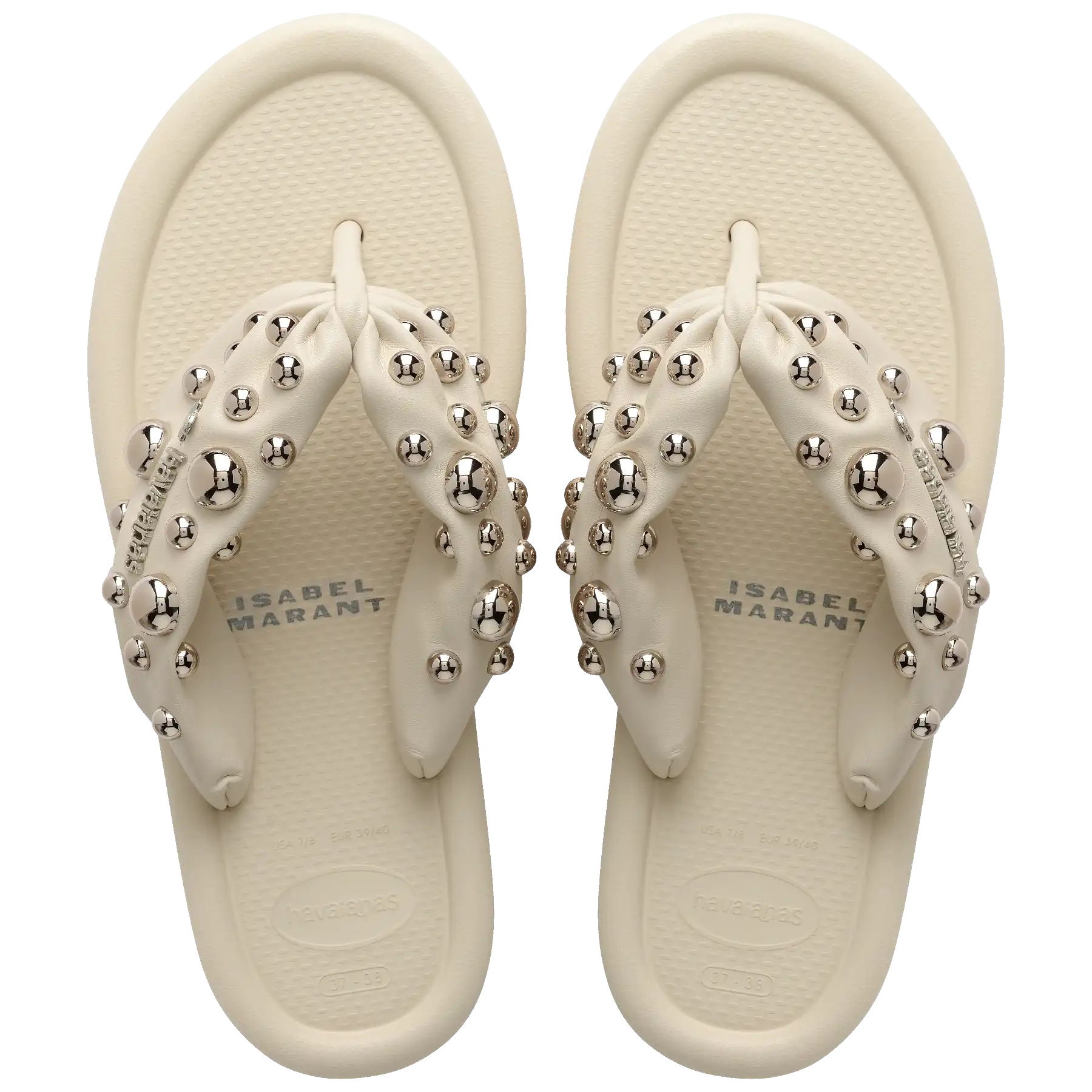 Women's Isabel Marant Maxi Puffed Studs Flip Flops
